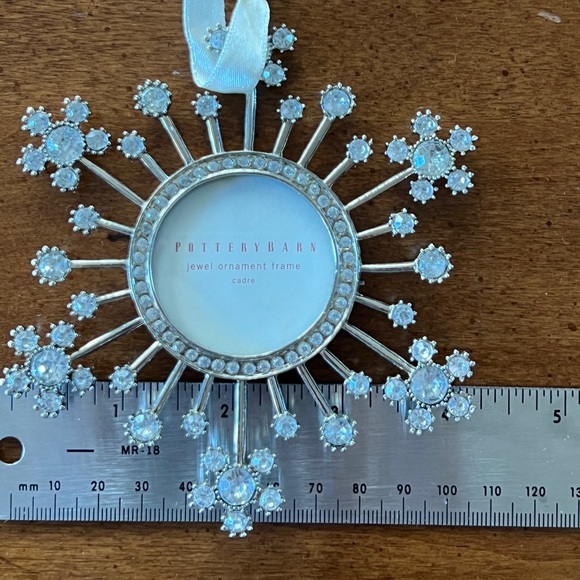 Set of Two Pottery Barn Jewel Starburst Ornament Photo Frames - Picture 3 of 3
